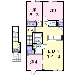 ティグレの物件間取画像